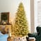 Glitzhome® 9ft Pre-Lit Full Fir Artificial Christmas Tree, Multicolor LED Lights